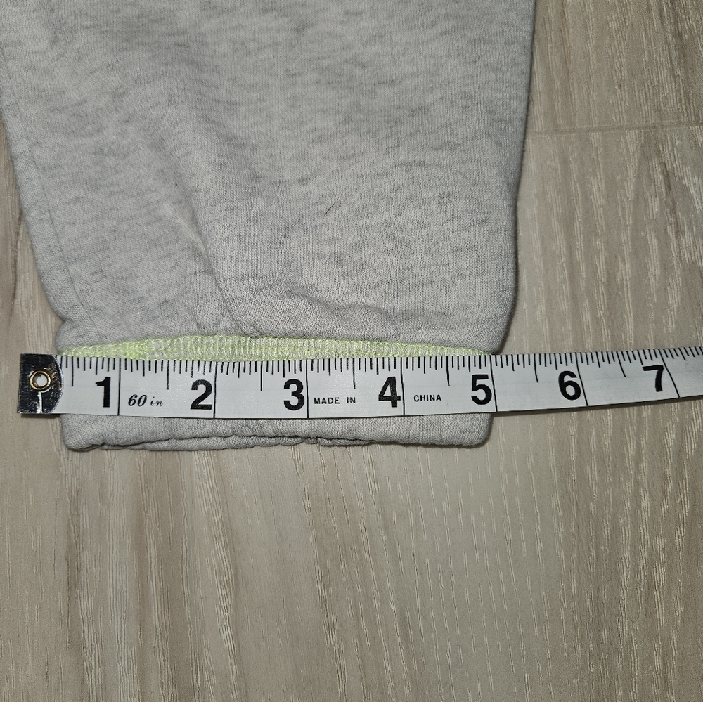 GAP Light Gray Sweat Joggers with Neon Yellow Drawstring - Picture 6 of 12